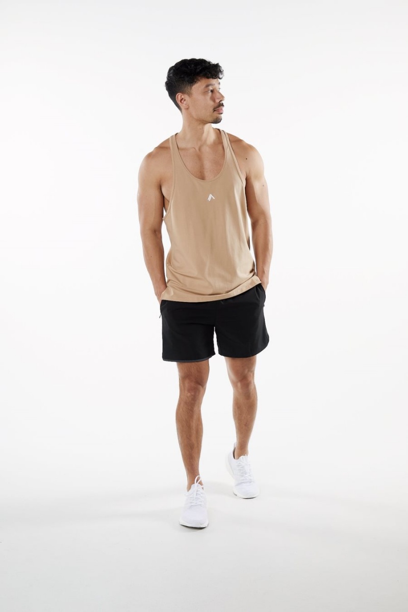 Alphalete Emblem Stringer Stringers Herre Taupe | PLJTRW-485