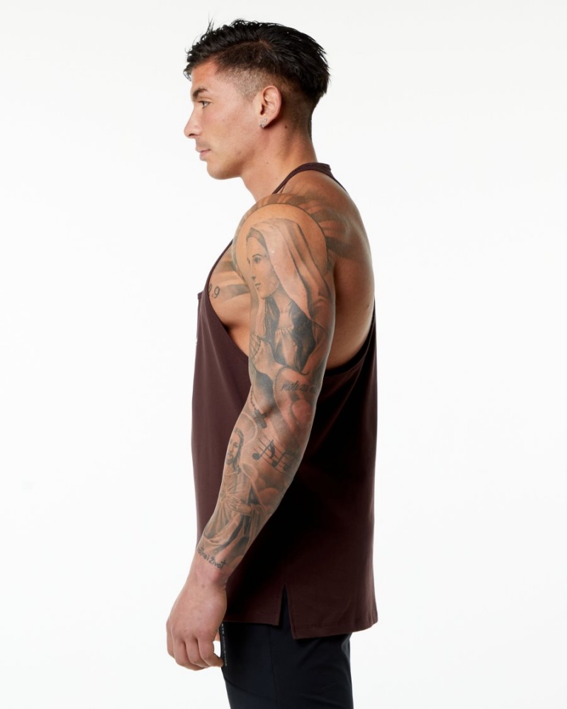 Alphalete Emblem Stringer Stringers Herre Burgunder | BPEVYD-057