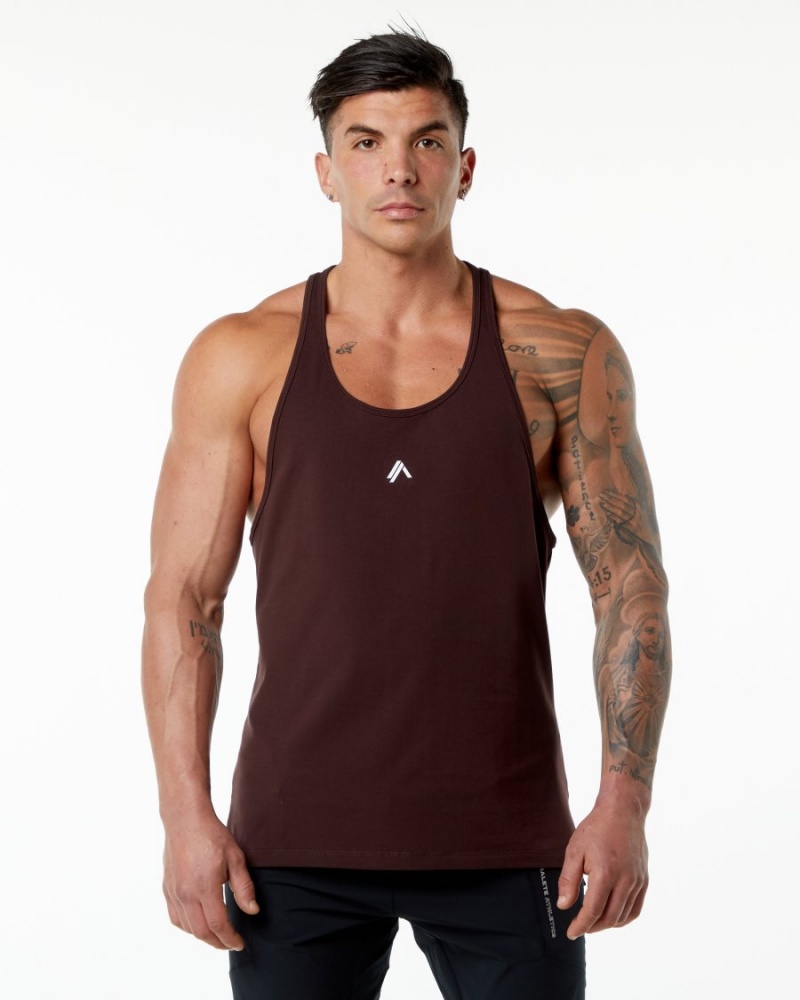 Alphalete Emblem Stringer Stringers Herre Burgunder | BPEVYD-057