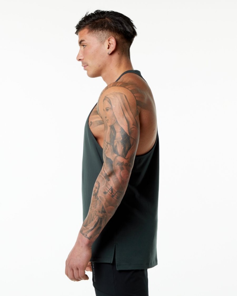 Alphalete Emblem Stringer Stringers Herre Grønn | XWCGJA-392