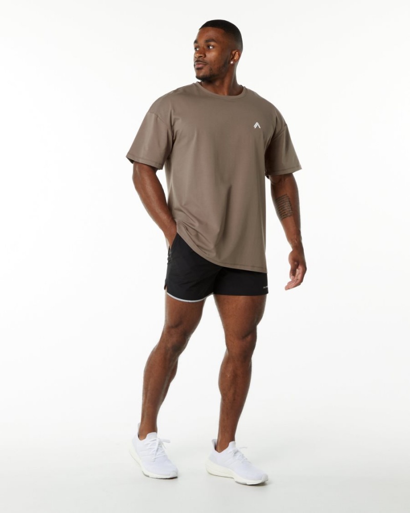 Alphalete Emblem Tee Skjorte Herre Mocha | IZSYJR-739