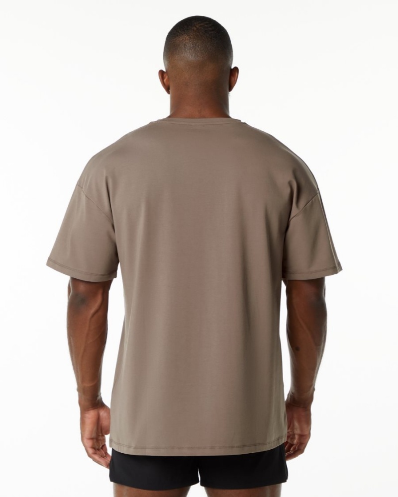 Alphalete Emblem Tee Skjorte Herre Mocha | IZSYJR-739