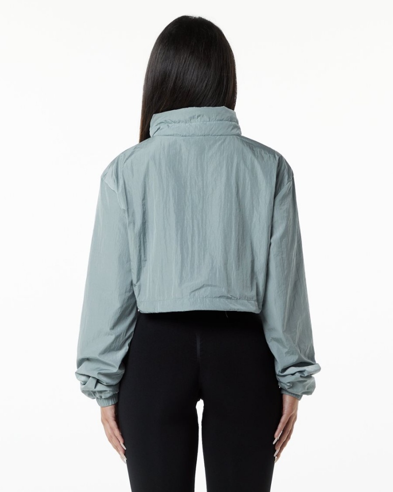 Alphalete Endure Crop Jacket Jakker Dame Blå | BITOAW-638