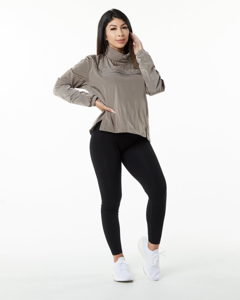 Alphalete Endure Pullover Jakker Dame Brune | VPSIDU-152