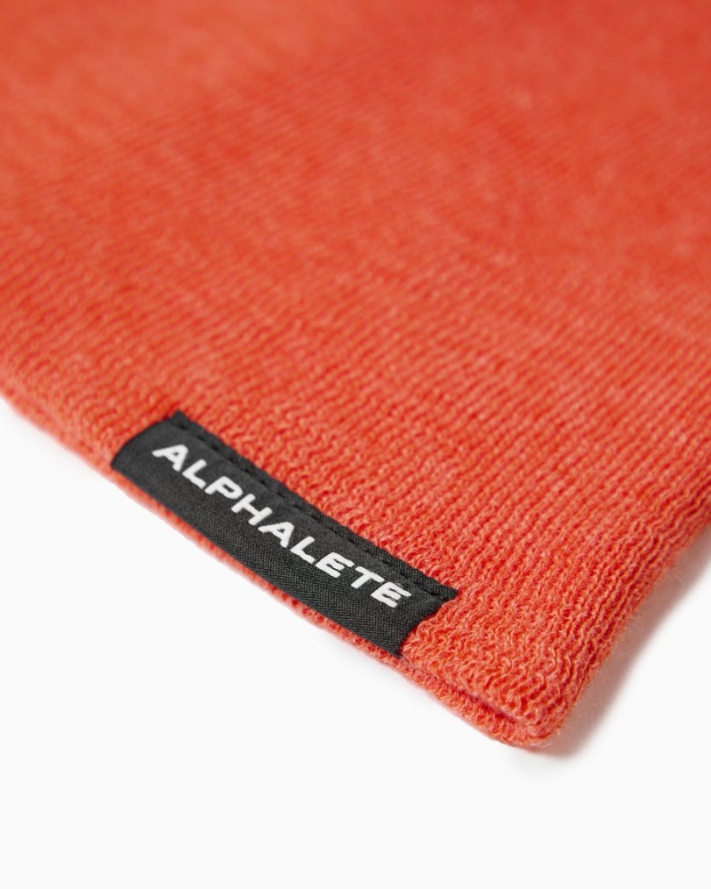 Alphalete Essential Beanie Accessories Dame Oransje | YCQGEK-631