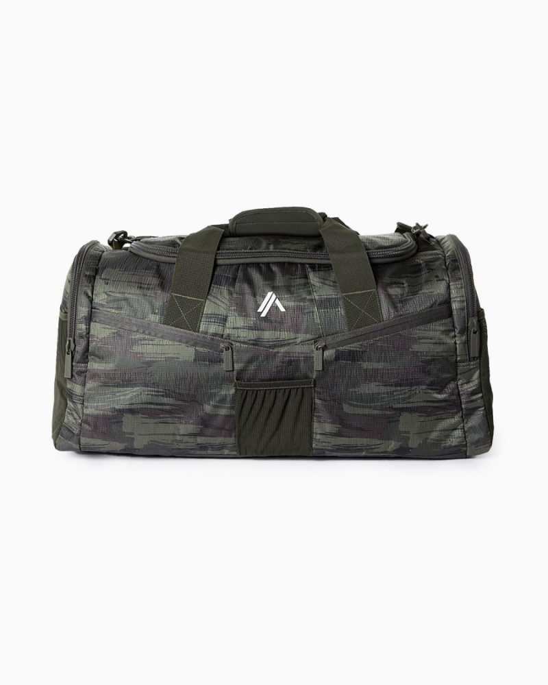 Alphalete Essential Duffel Bag Accessories Herre Olivengrønne Camouflage | QBYMOX-926