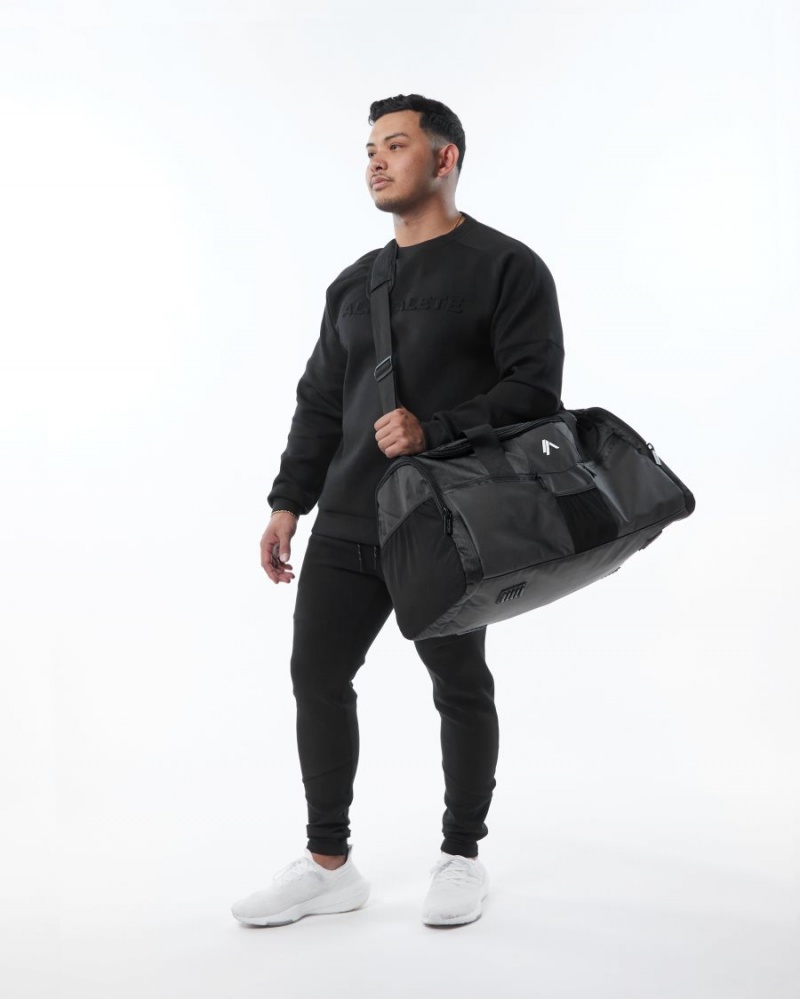 Alphalete Essential Duffel Bag Accessories Dame Svarte | PGNIFQ-678