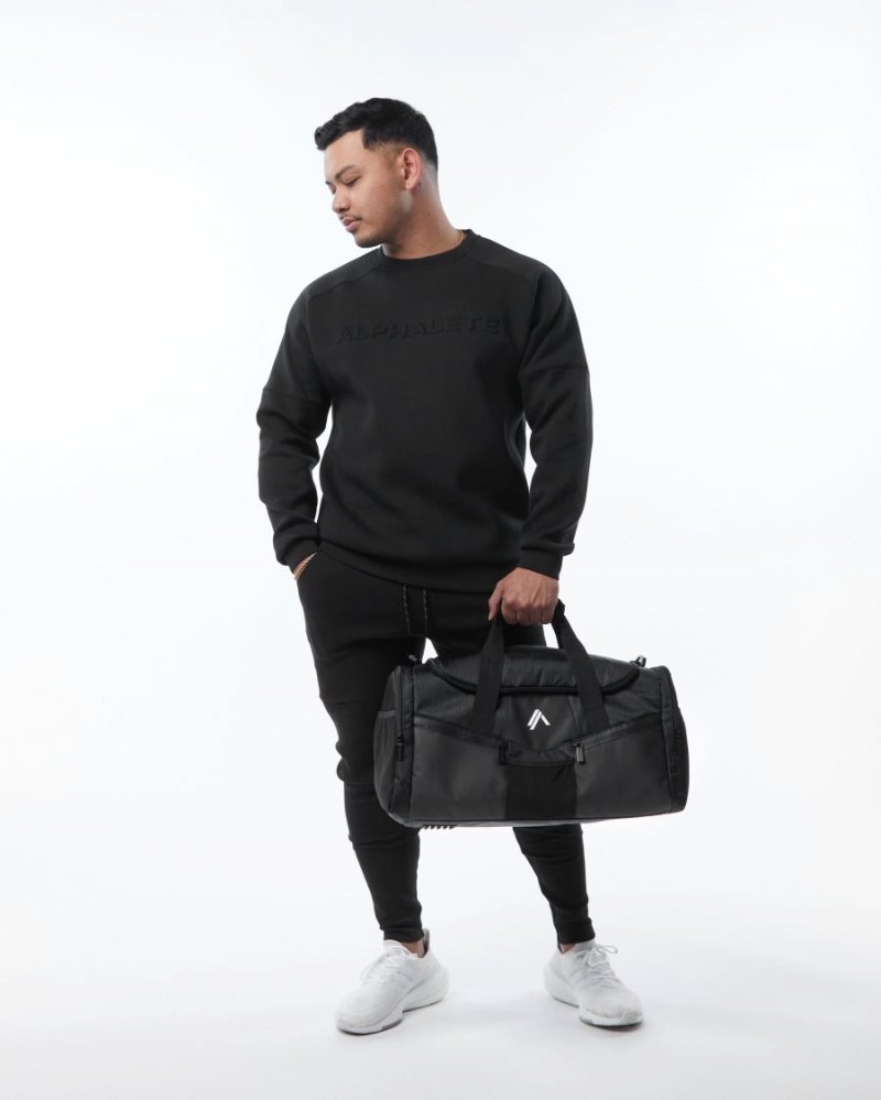 Alphalete Essential Duffel Bag Accessories Dame Svarte | PGNIFQ-678