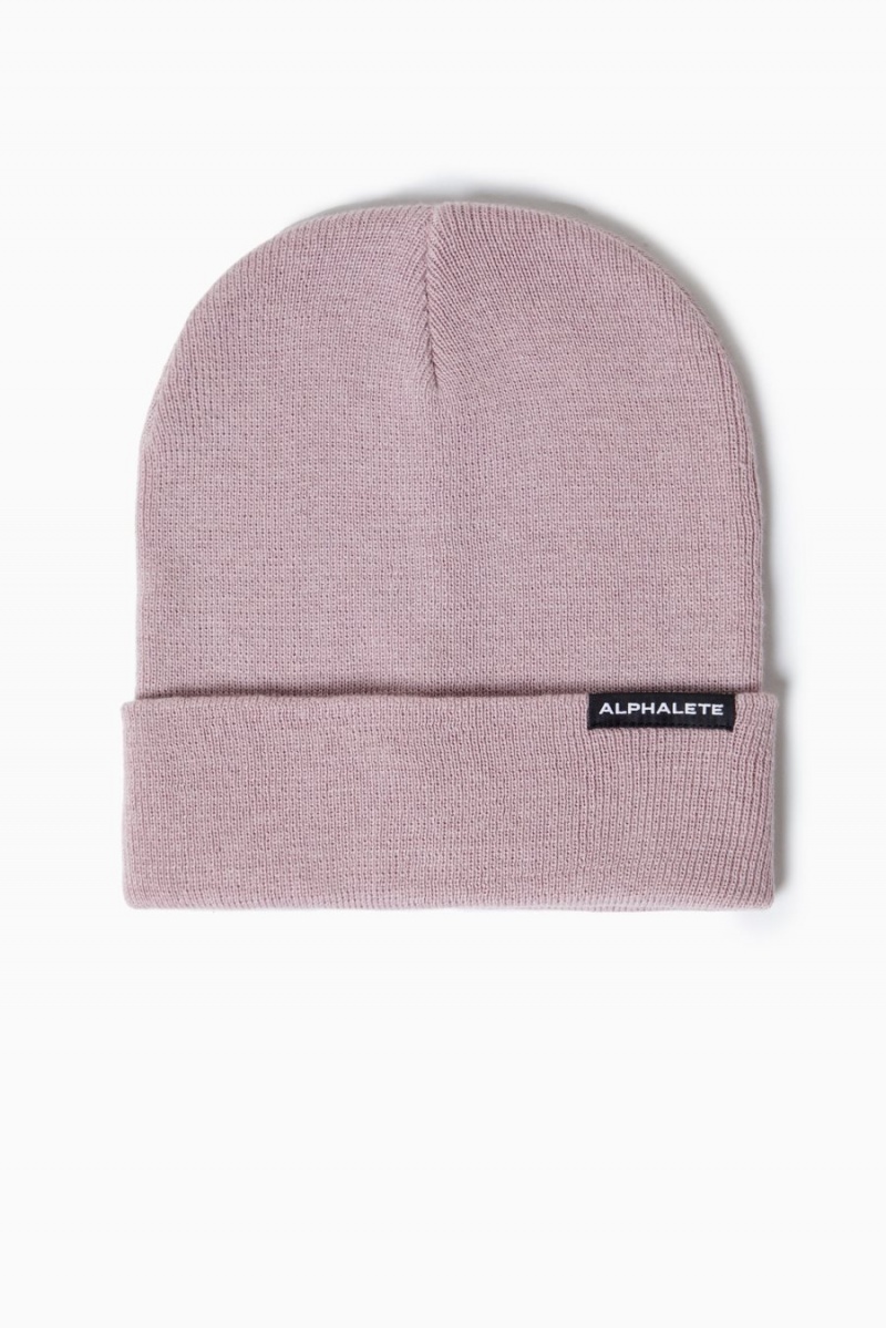 Alphalete Essential Foldover Beanie Accessories Herre Lilla | LNMFOK-903