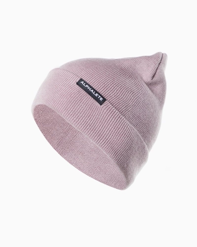 Alphalete Essential Foldover Beanie Accessories Herre Lilla | LNMFOK-903