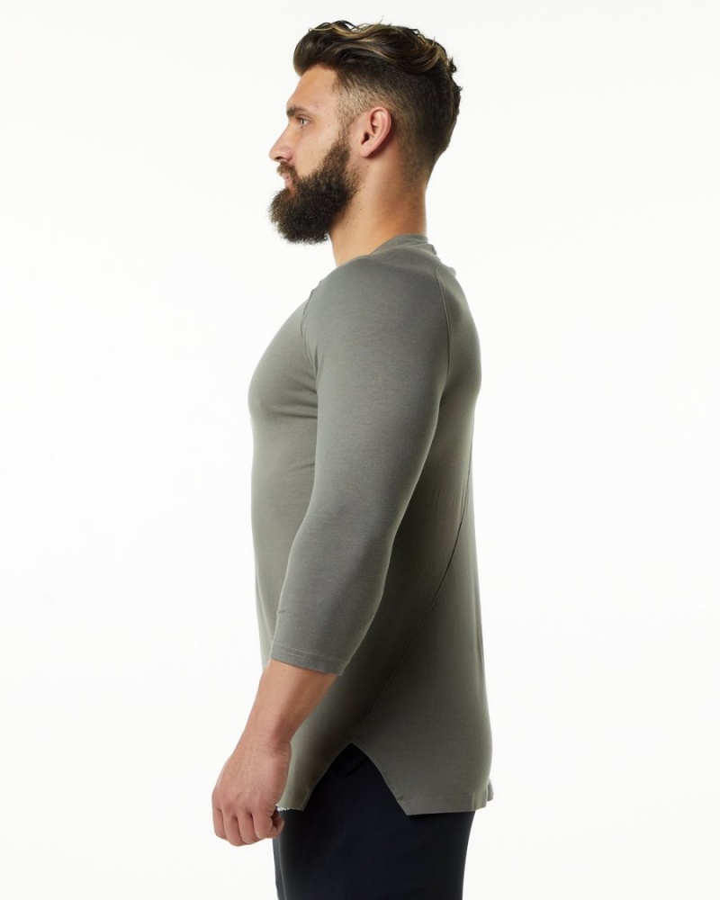 Alphalete Evo 3/4 Sleeve Tee Skjorte Herre Grå | ZNLTCM-245