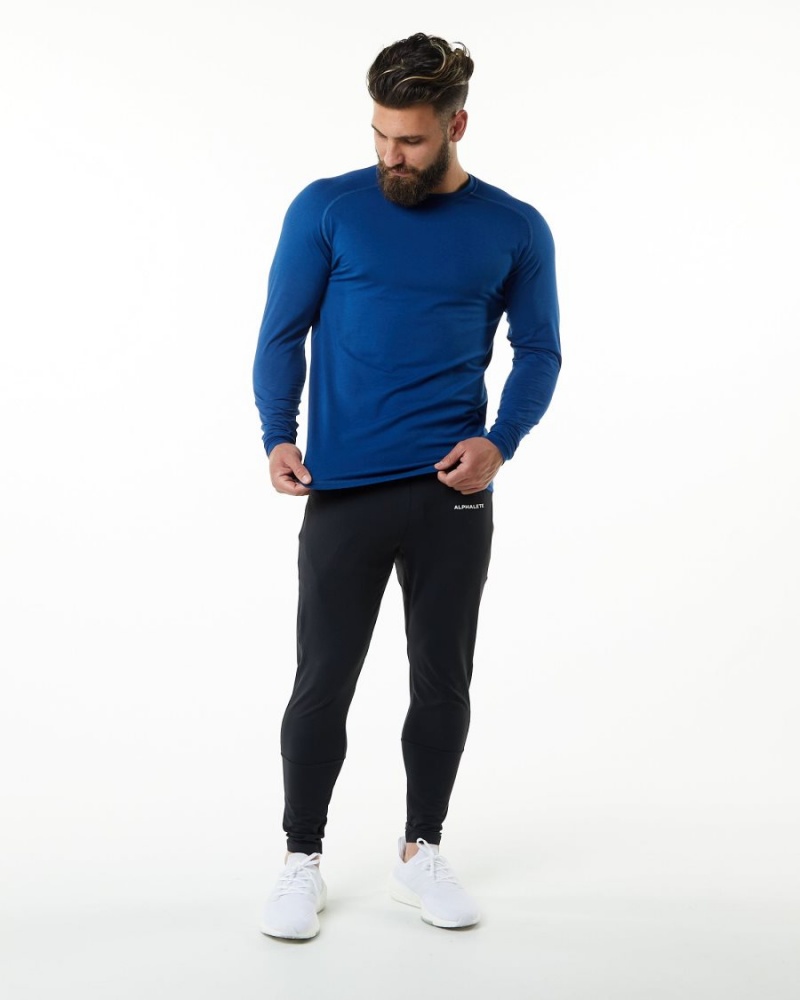 Alphalete Evo Epaulette Tee Skjorte Herre Blå | NAKVCU-507