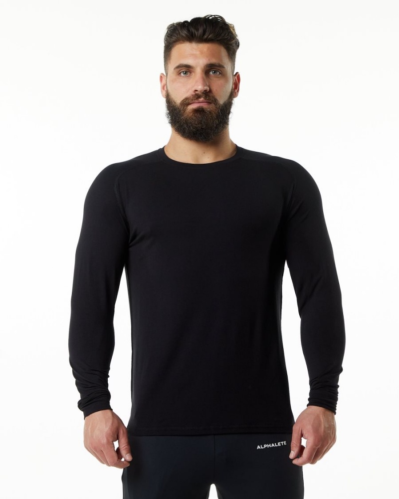 Alphalete Evo Epaulette Tee Skjorte Herre Svarte | FZWYGA-436