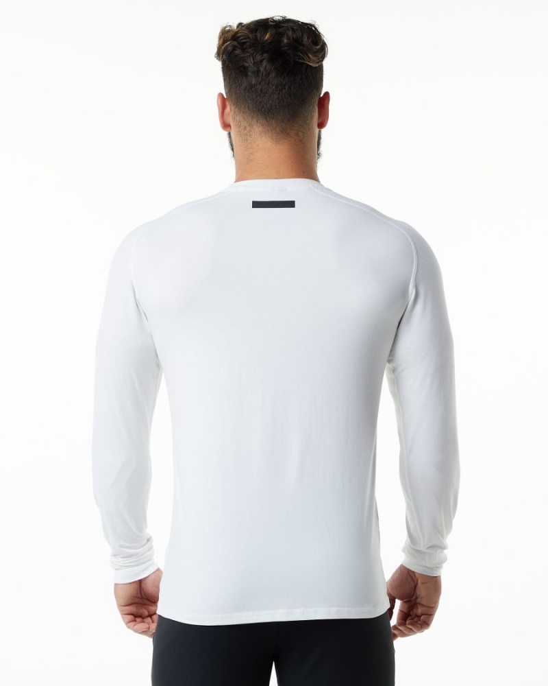 Alphalete Evo Epaulette Tee Skjorte Herre Hvite | HGTZQU-245