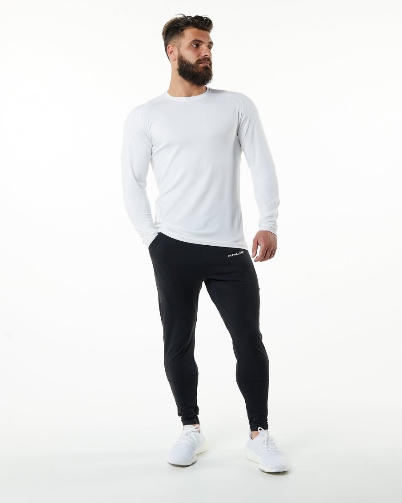 Alphalete Evo Epaulette Tee Skjorte Herre Hvite | HGTZQU-245