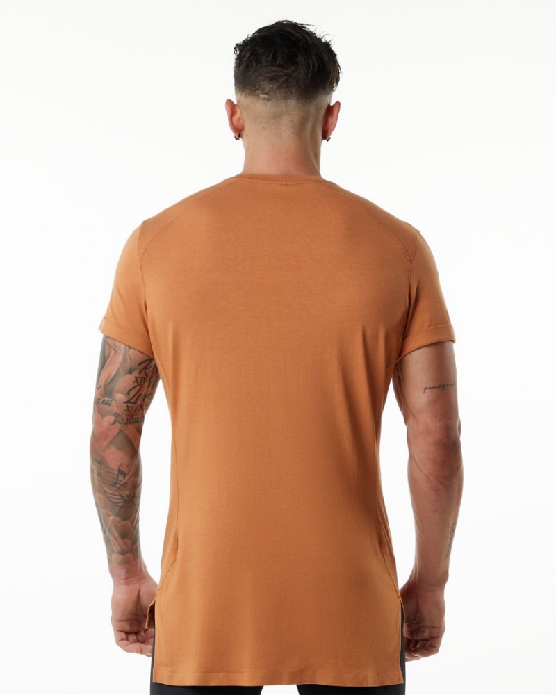 Alphalete Evo Pocket Tee Skjorte Herre Camel | XAPODY-430