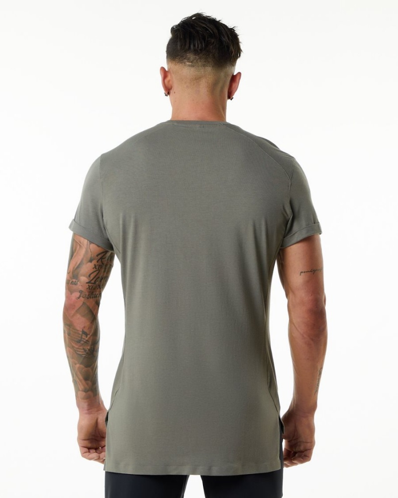 Alphalete Evo Pocket Tee Skjorte Herre Grå | AFJTWH-380