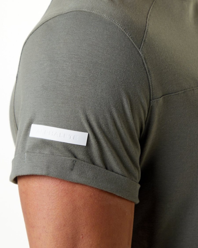 Alphalete Evo Pocket Tee Skjorte Herre Grå | AFJTWH-380