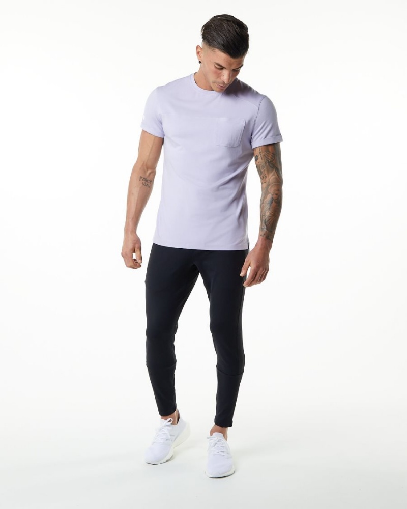 Alphalete Evo Pocket Tee Skjorte Herre Lilac Haze | NDTZMH-679