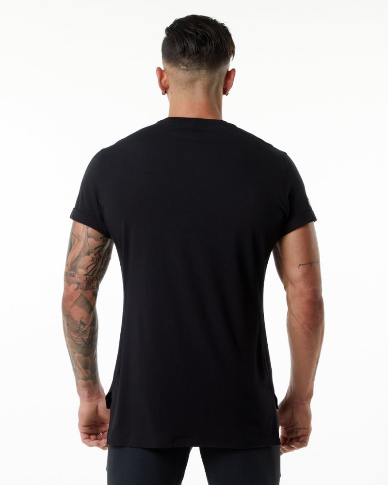 Alphalete Evo Pocket Tee Skjorte Herre Svarte | QLBMHO-358