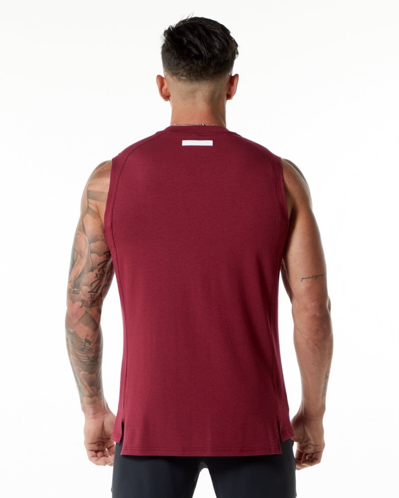 Alphalete Evo Tank Singlet Herre Rød | HDBARY-715