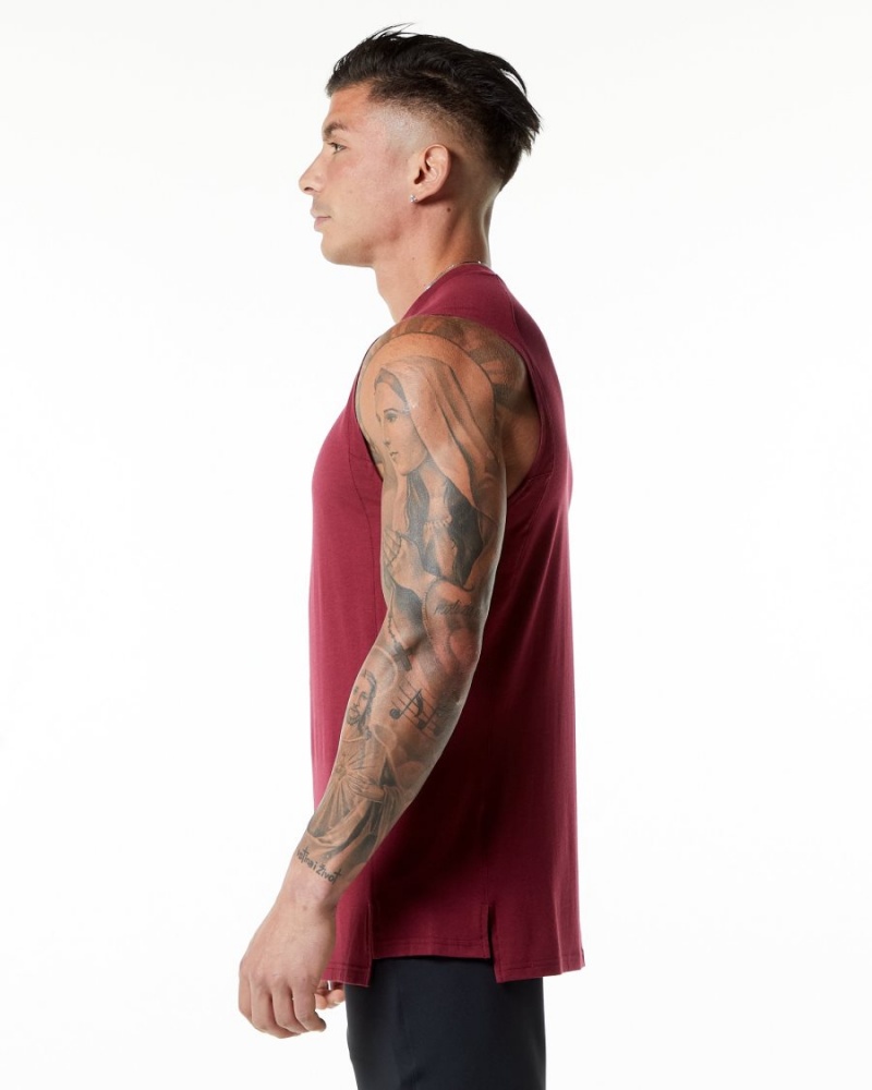 Alphalete Evo Tank Singlet Herre Rød | HDBARY-715