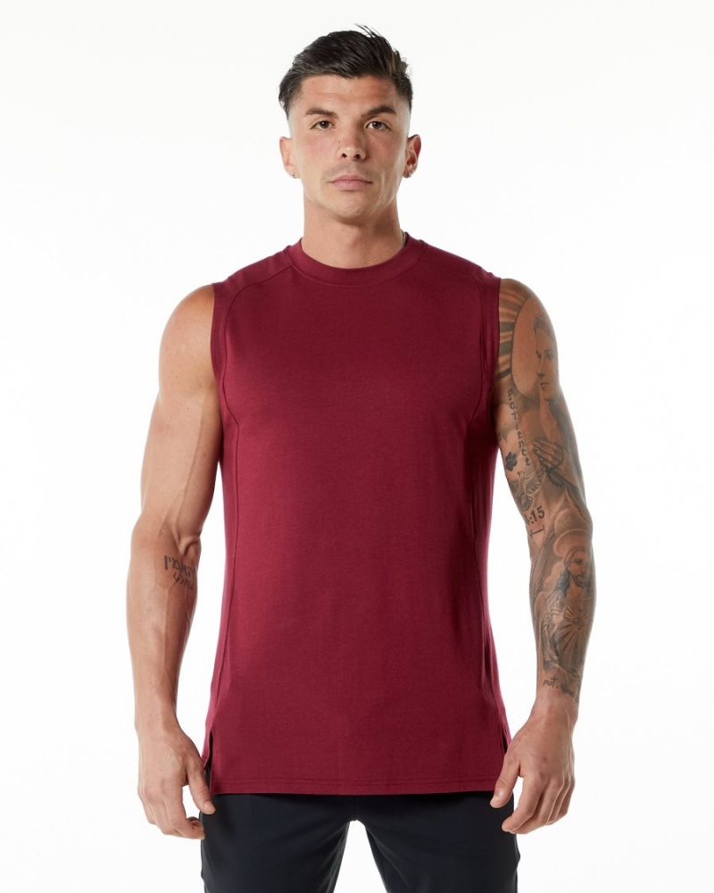 Alphalete Evo Tank Singlet Herre Rød | HDBARY-715