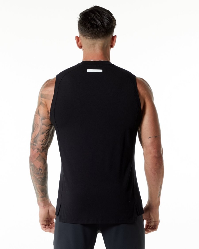 Alphalete Evo Tank Singlet Herre Svarte | MBNUWX-172