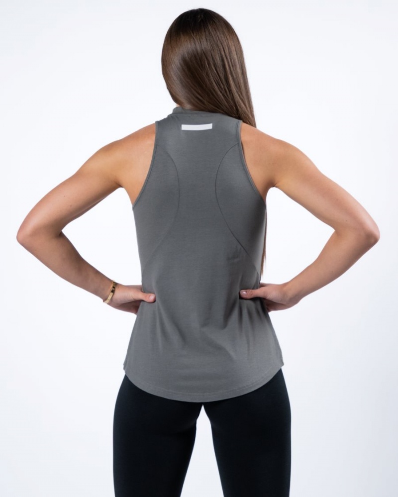 Alphalete Evo Tank Tank Top Dame Grå | ARGUTS-968