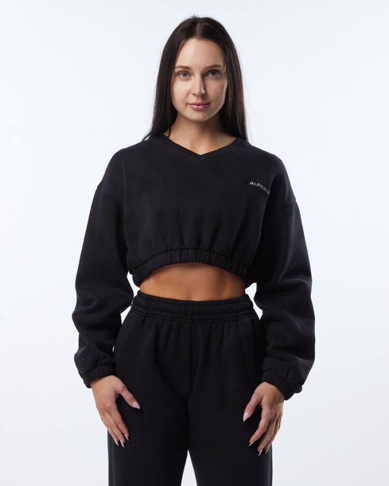 Alphalete HCTS Genser Jakker Dame Blackbird | AZCYML-784