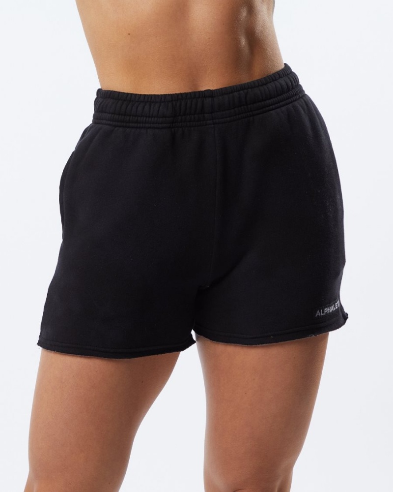 Alphalete HCTS Kort 3.5" Shorts Dame Blackbird | QGFZCN-504