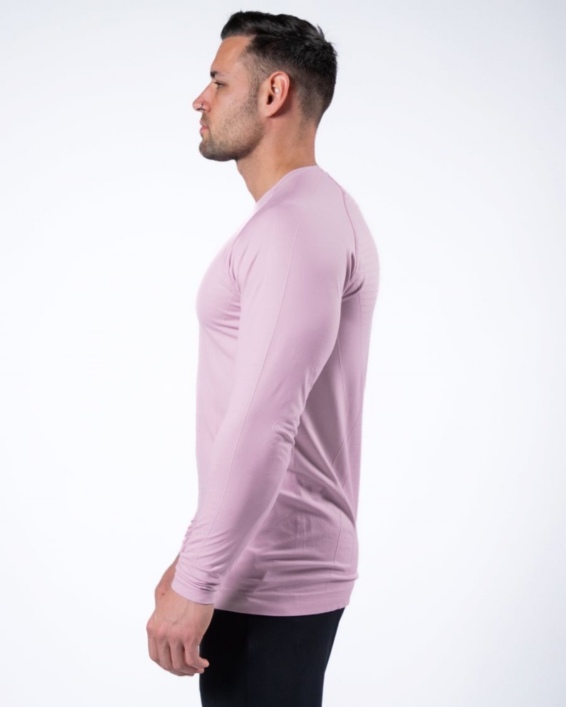 Alphalete Hero Long Sleeve Tee Skjorte Herre Bloom | MCGTHY-865