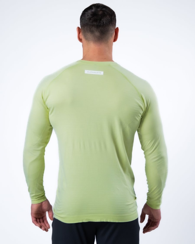 Alphalete Hero Long Sleeve Tee Skjorte Herre Frozen Spring | QRGSDU-701