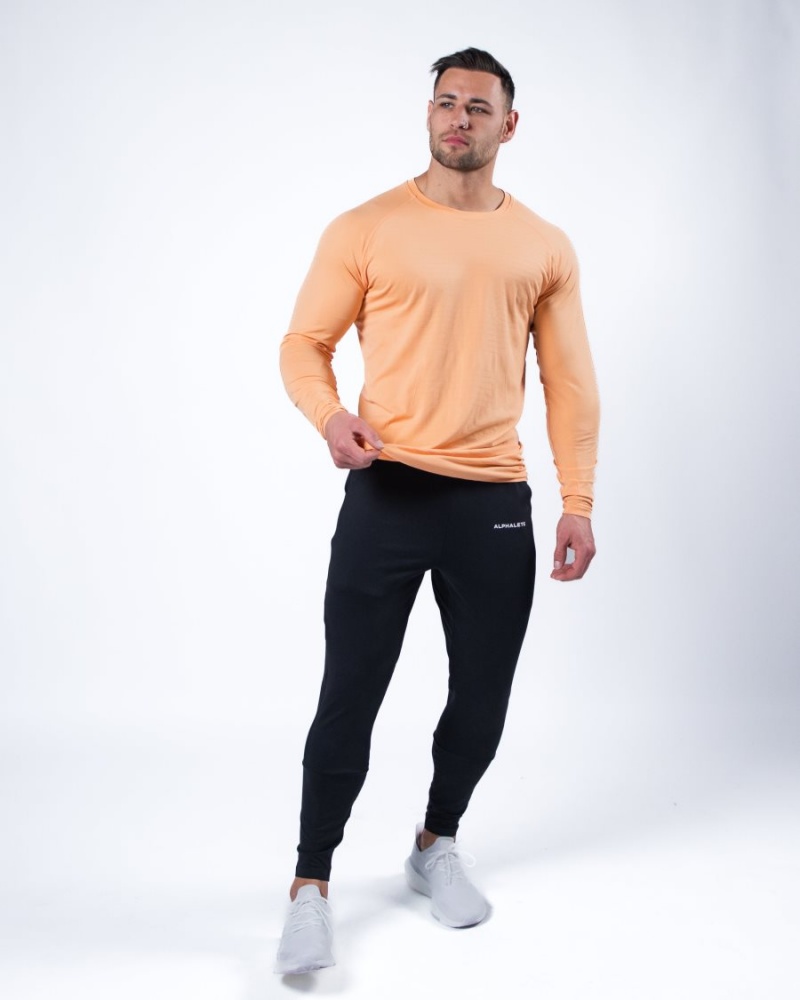 Alphalete Hero Long Sleeve Tee Skjorte Herre Korall | BUEFKY-418