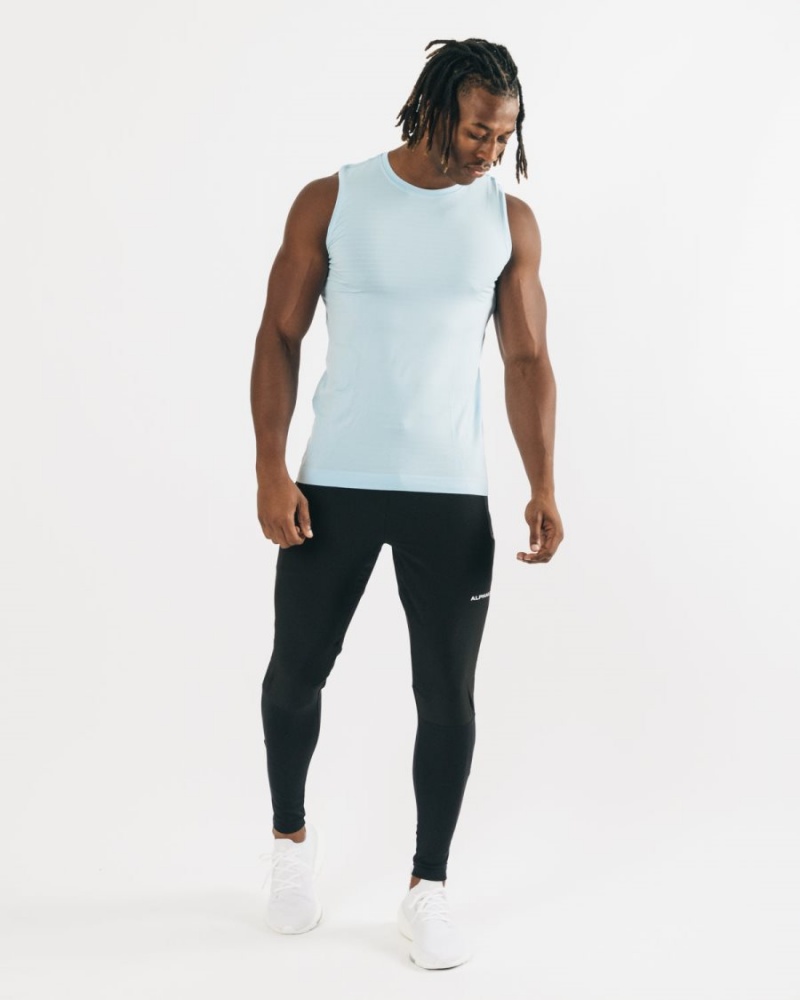 Alphalete Hero Tank Singlet Herre Blå | XWGYUN-867