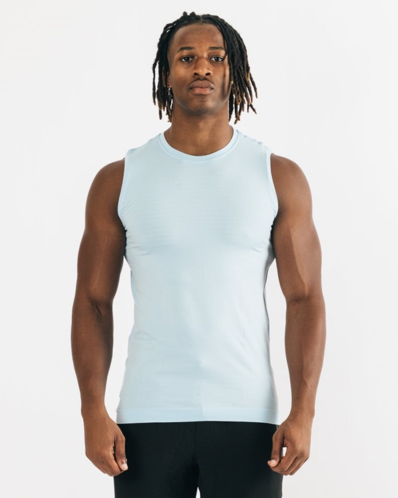 Alphalete Hero Tank Singlet Herre Blå | XWGYUN-867