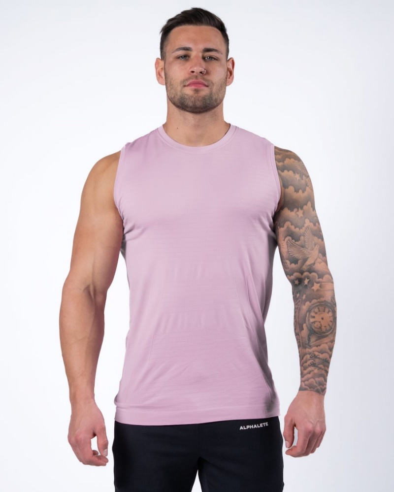 Alphalete Hero Tank Singlet Herre Bloom | DZPUTM-246