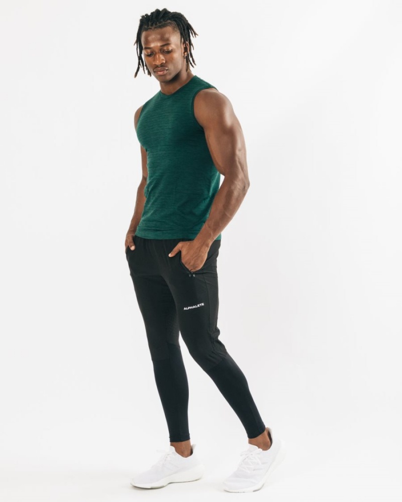 Alphalete Hero Tank Singlet Herre Darkest Pine | TSHCDF-496