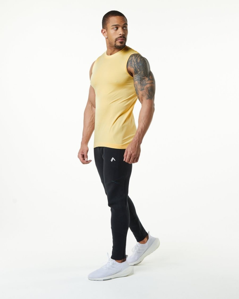 Alphalete Hero Tank Singlet Herre Faded Honey | OULQBG-381