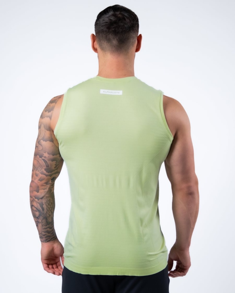 Alphalete Hero Tank Singlet Herre Frozen Spring | CFQUBY-529