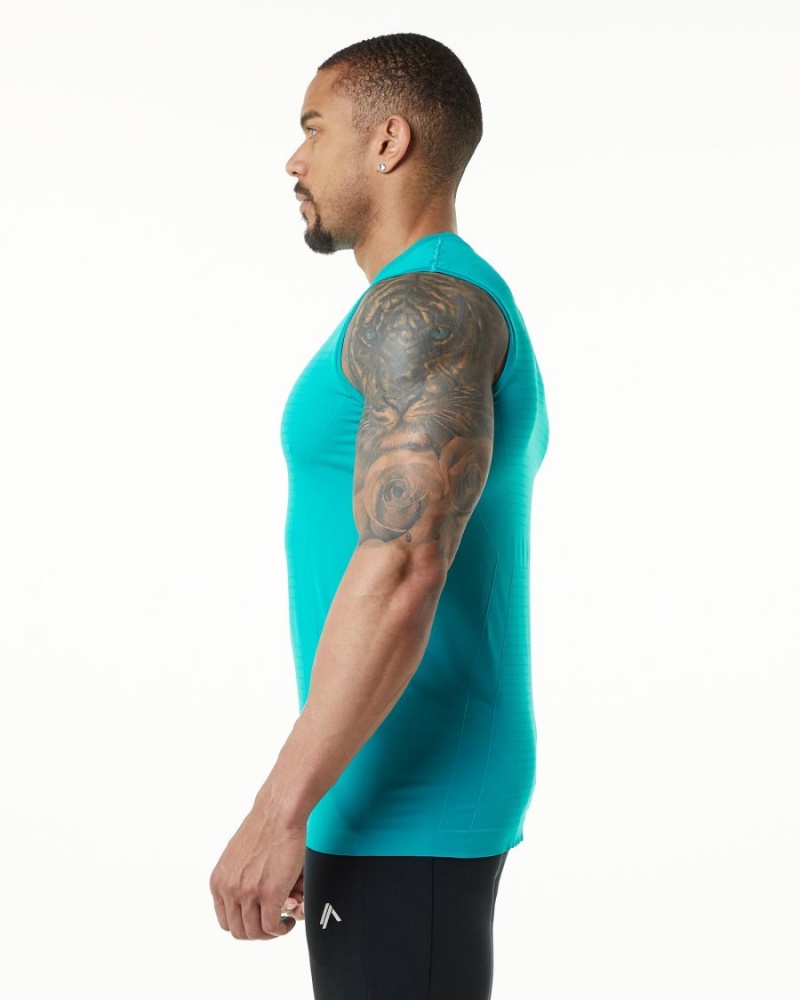 Alphalete Hero Tank Singlet Herre Ocean | AGJNDR-209