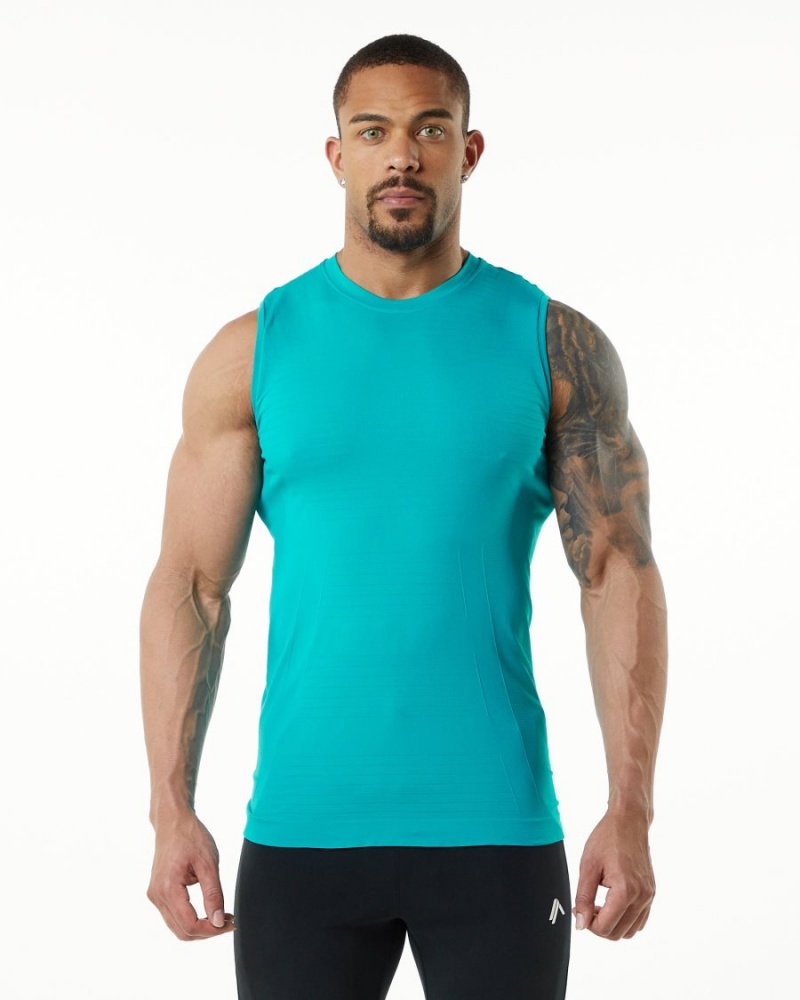 Alphalete Hero Tank Singlet Herre Ocean | AGJNDR-209