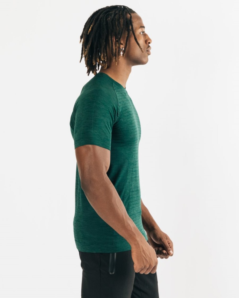 Alphalete Hero Tee Skjorte Herre Darkest Pine | GXAHYL-142