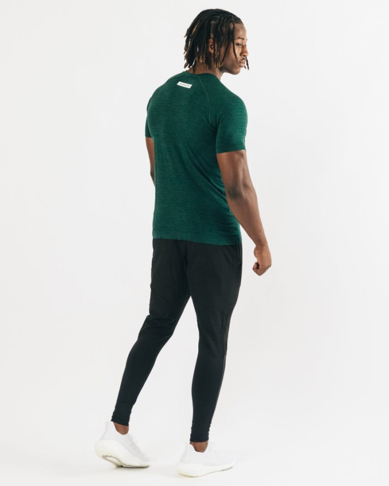 Alphalete Hero Tee Skjorte Herre Darkest Pine | GXAHYL-142