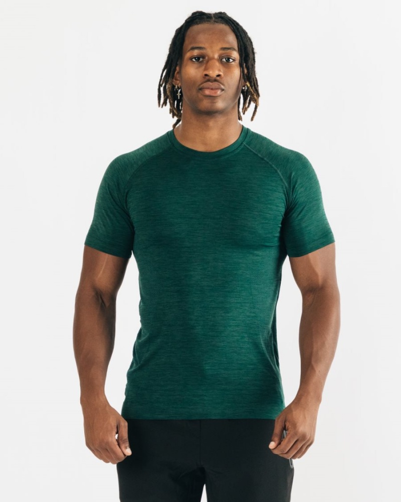 Alphalete Hero Tee Skjorte Herre Darkest Pine | GXAHYL-142