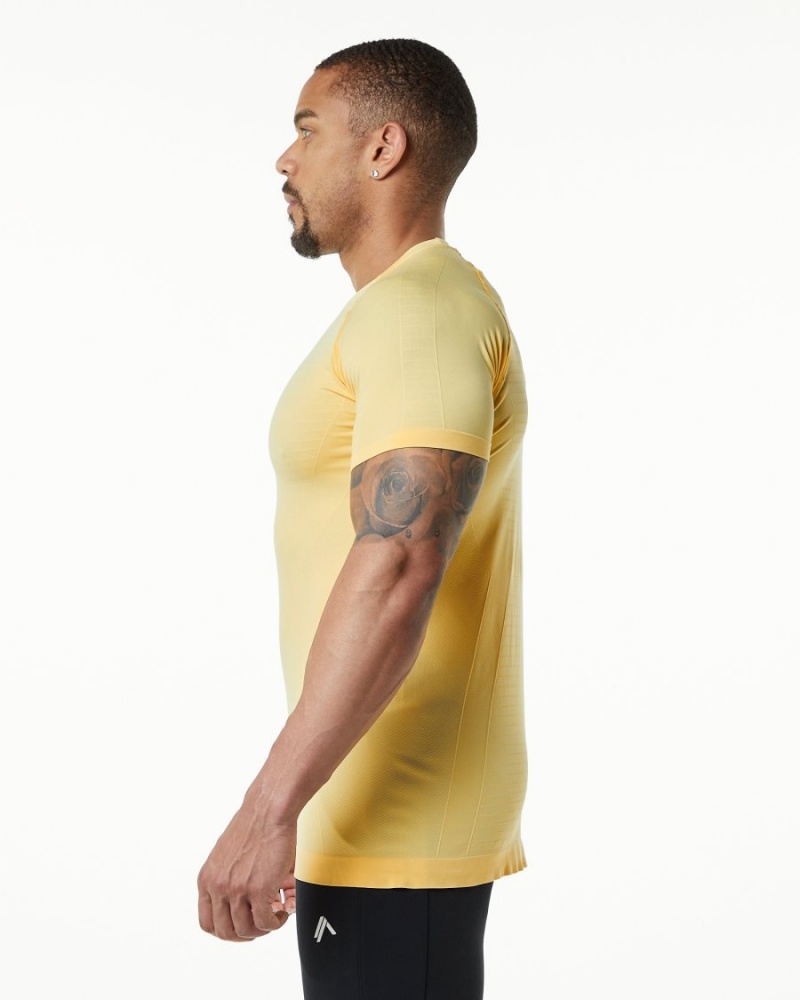 Alphalete Hero Tee Skjorte Herre Faded Honey | YEFOZD-903