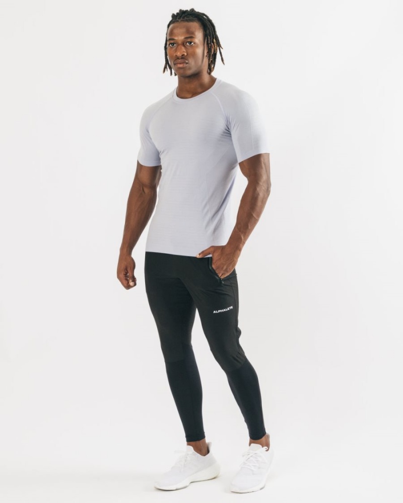 Alphalete Hero Tee Skjorte Herre Lyse Lilla | QDFHEL-526