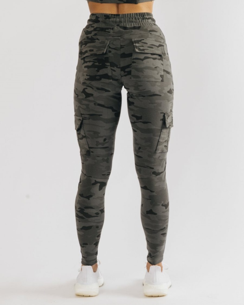 Alphalete Identity Cargo Joggebukser Dame Camouflage | EPDUMT-219