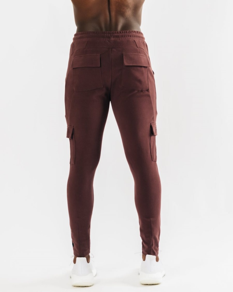 Alphalete Identity Cargo Joggebukser Herre Mahogany | GXHCWV-147