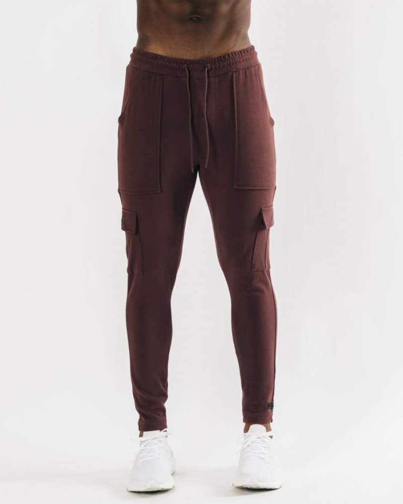 Alphalete Identity Cargo Joggebukser Herre Mahogany | GXHCWV-147